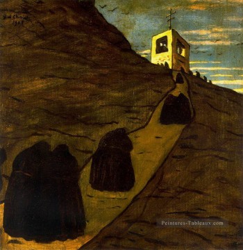 ascension au monastère Giorgio de Chirico surréalisme métaphysique Peinture à l'huile